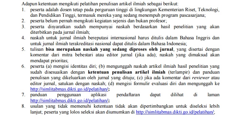 Penerimaan Usulan Peserta Penulisan Artikel Ilmiah 2016 (2)