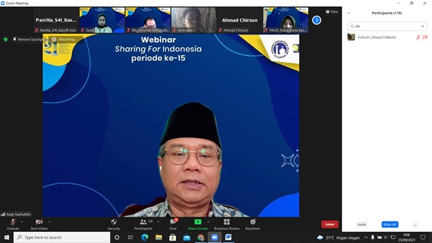 Sambutan Dan Pembuakaan Dari Rektor Universitas Al Azhar Indonesia Prof. Dr. Ir. Asep Saefuddin, M.Sc